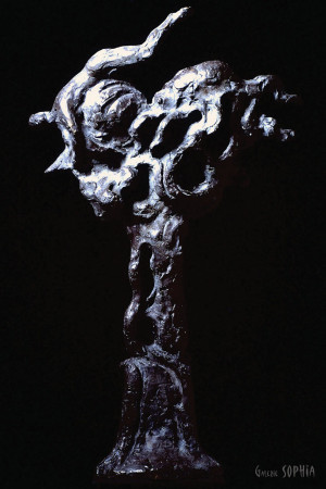 Bronze sculpture Explosion